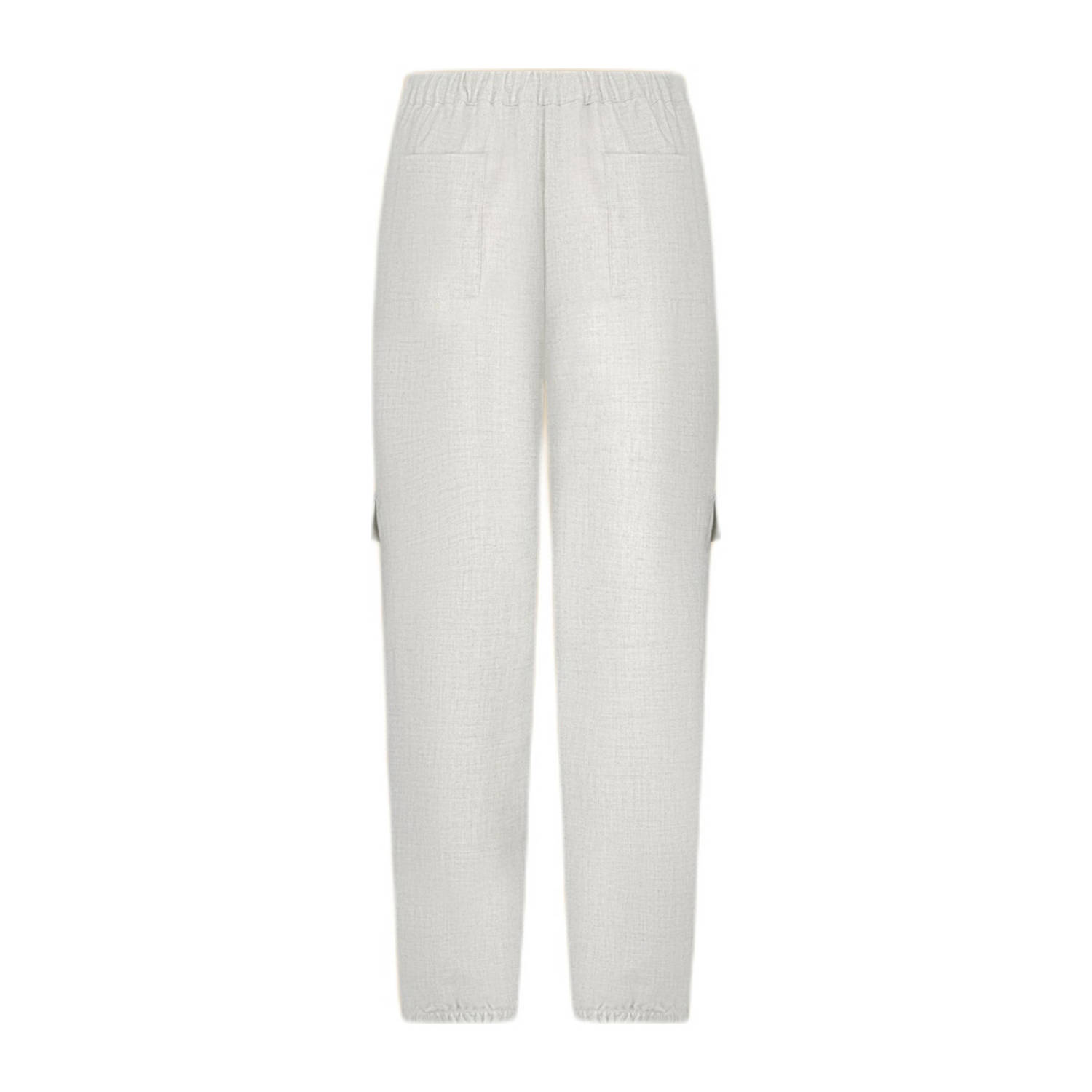 Circle of Trust regular waist casual broek grijs melange