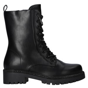 gevoerde veterboots zwart