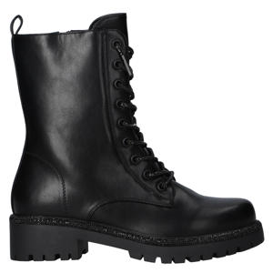gevoerde veterboots zwart