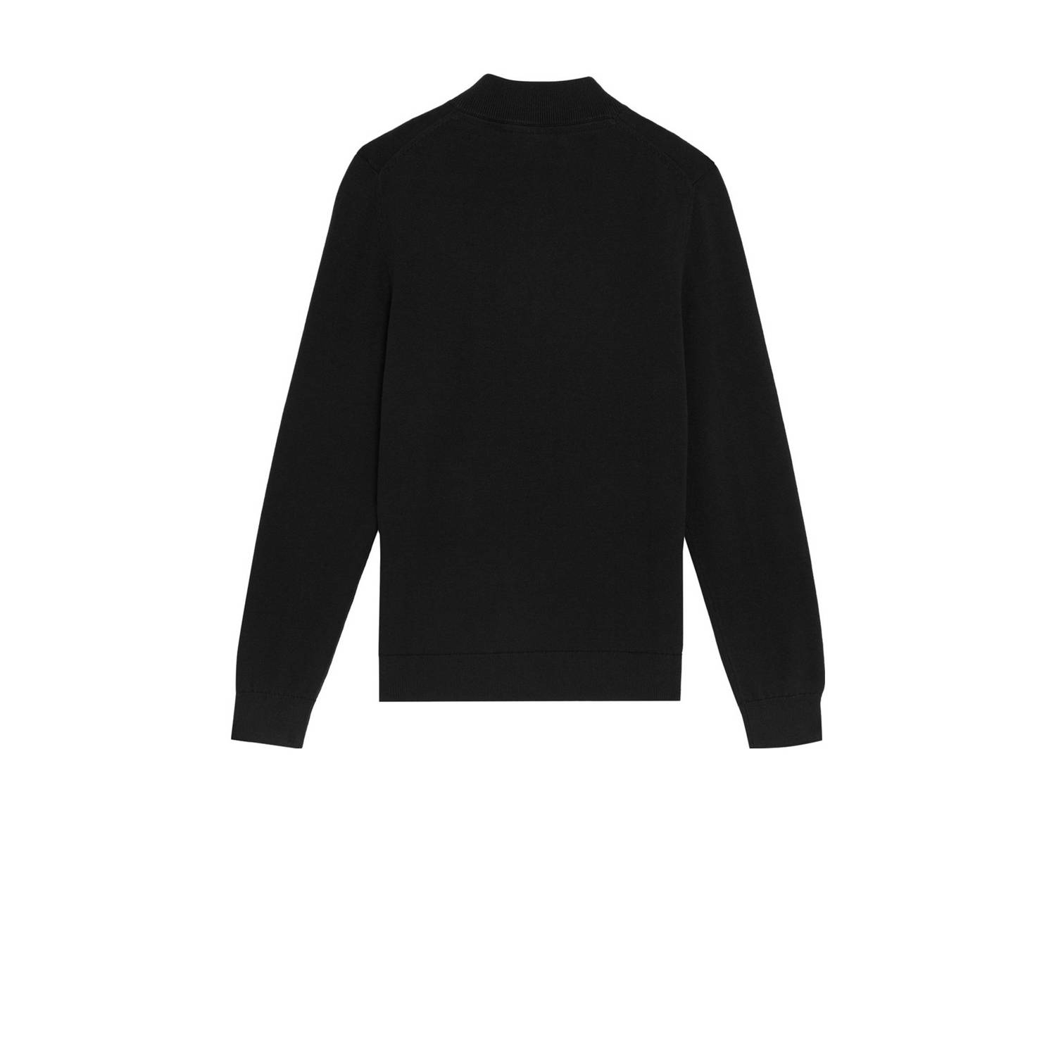 Lyle & Scott trui zwart fijn gebreid