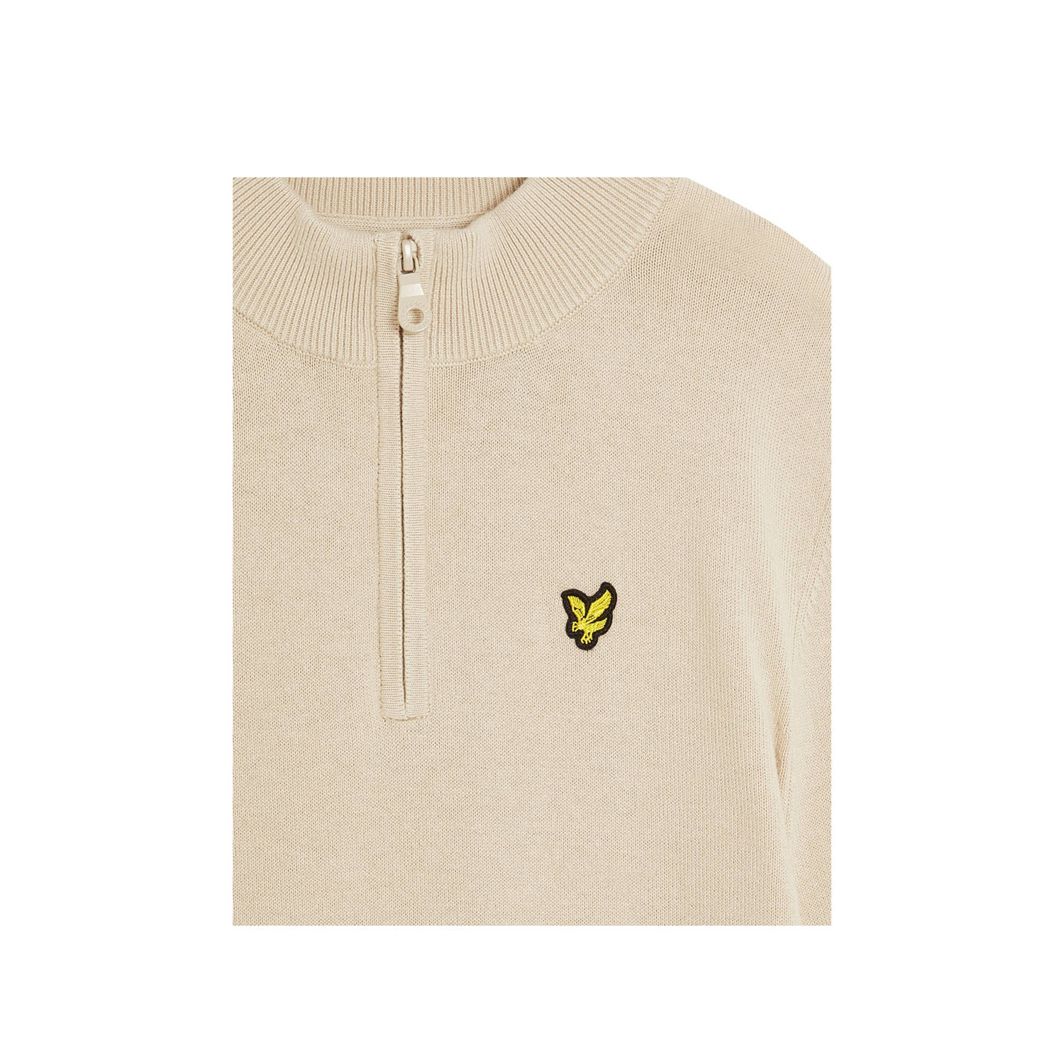 Lyle & Scott trui ecru fijn gebreid