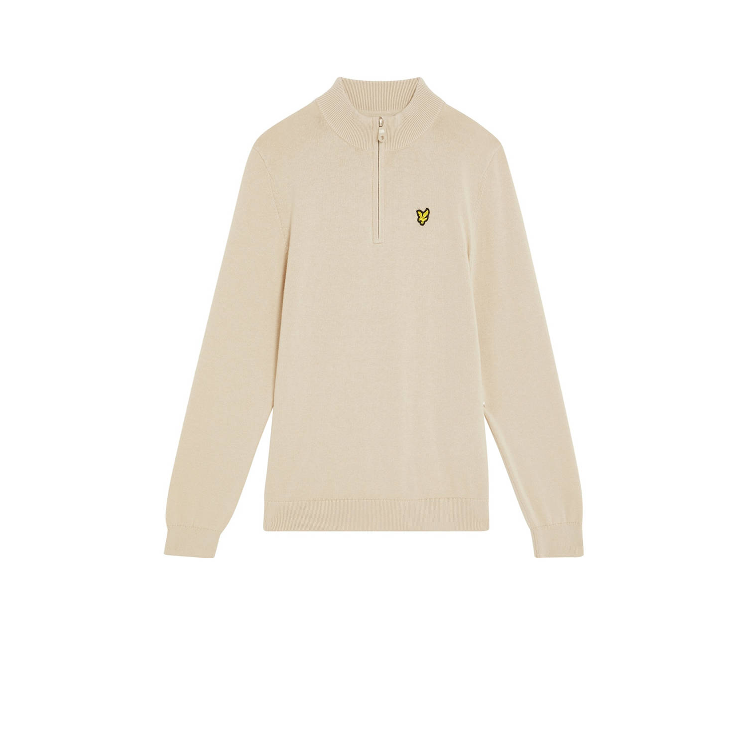 Lyle & Scott trui ecru fijn gebreid