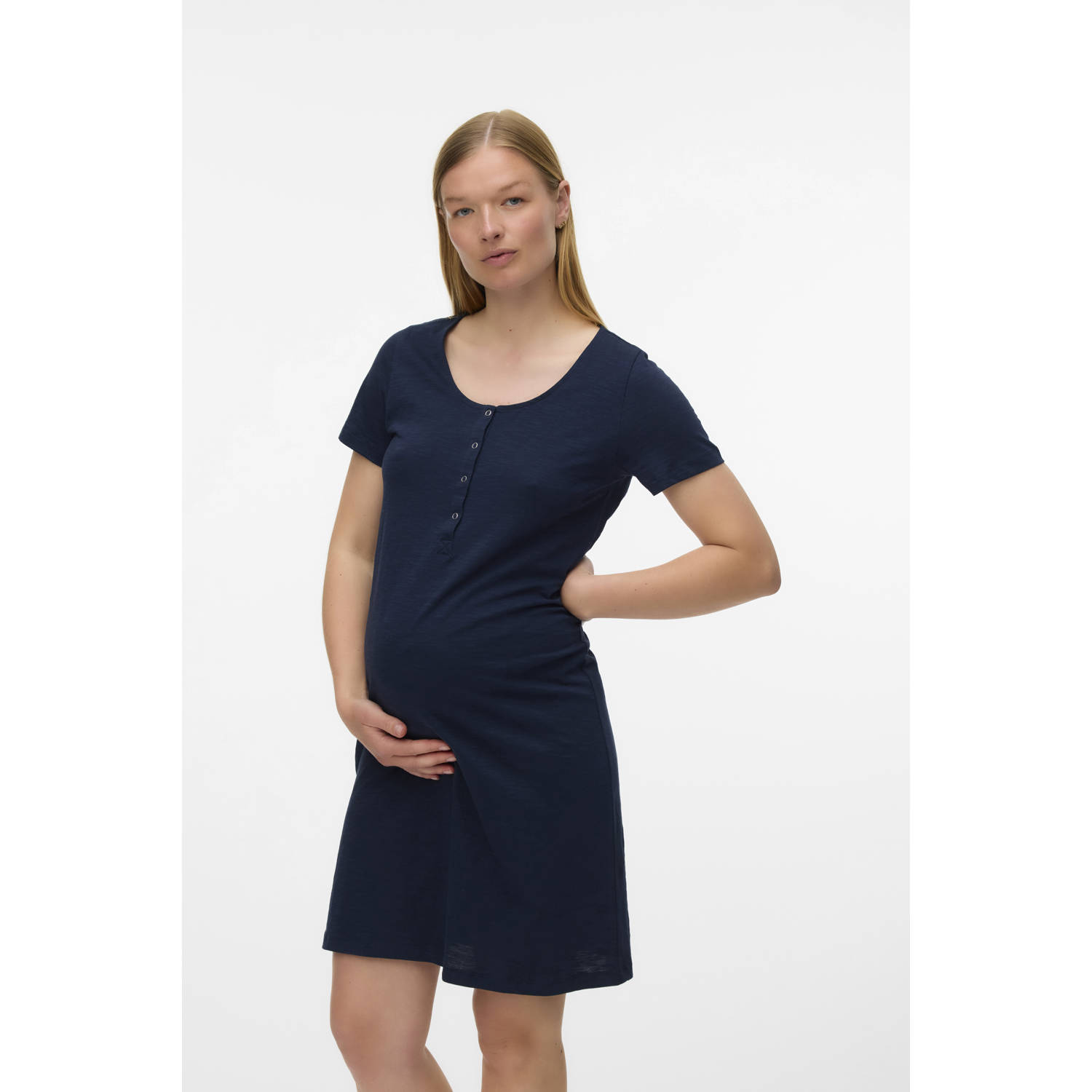 MAMALICIOUS zwangerschapsnachthemd MLMIRA donkerblauw