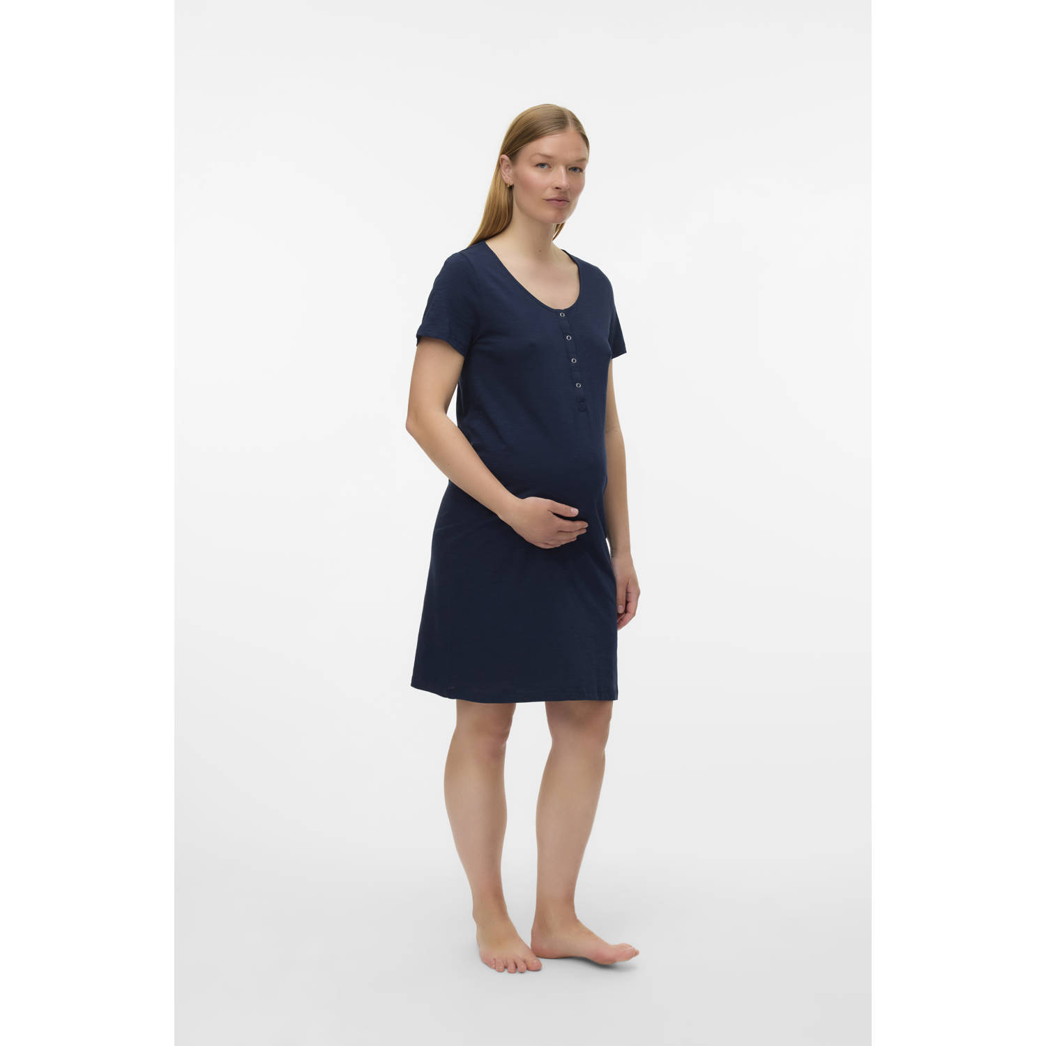 MAMALICIOUS zwangerschapsnachthemd MLMIRA donkerblauw