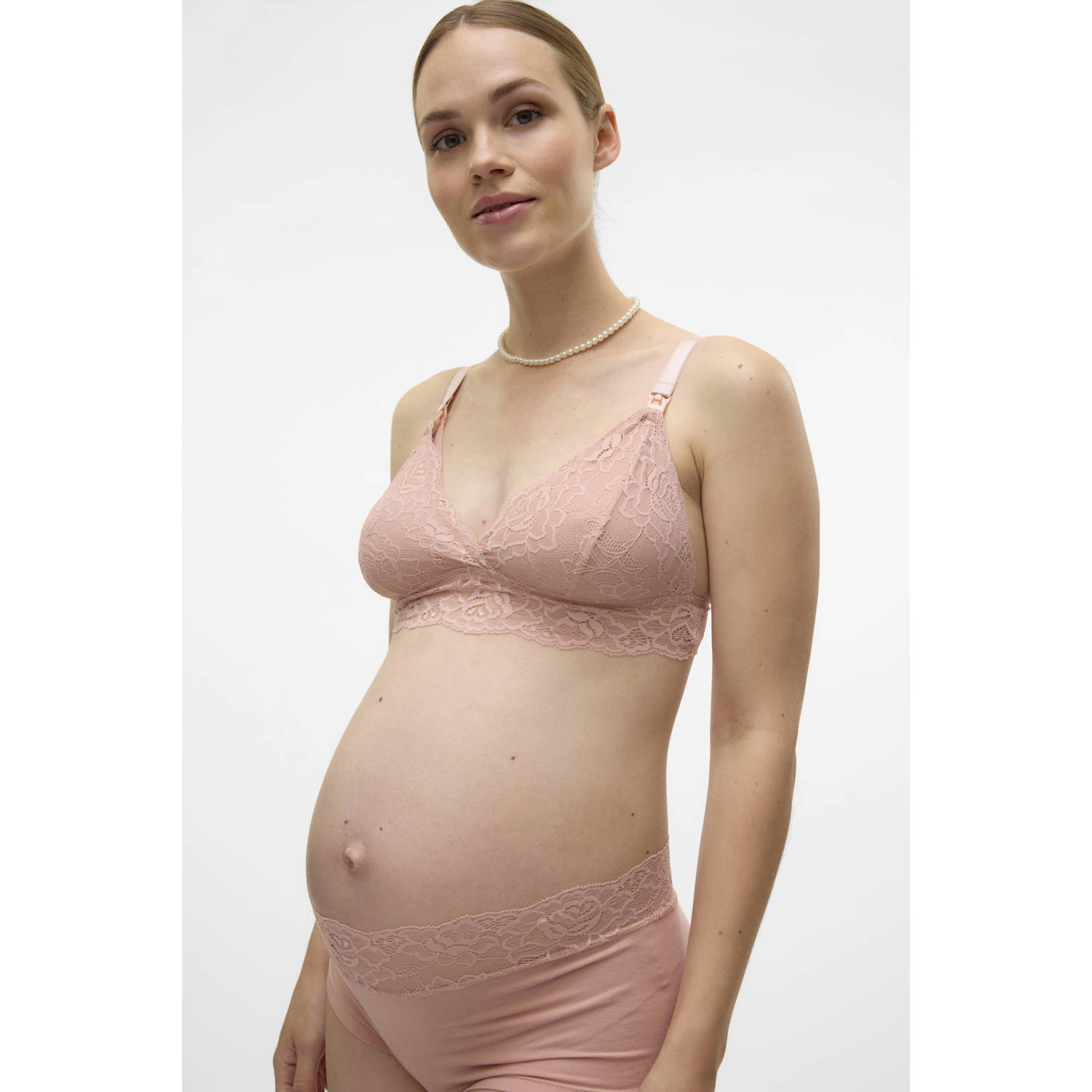 MAMALICIOUS voedingsbh MLSIDSEL (set van 2) beige zwart