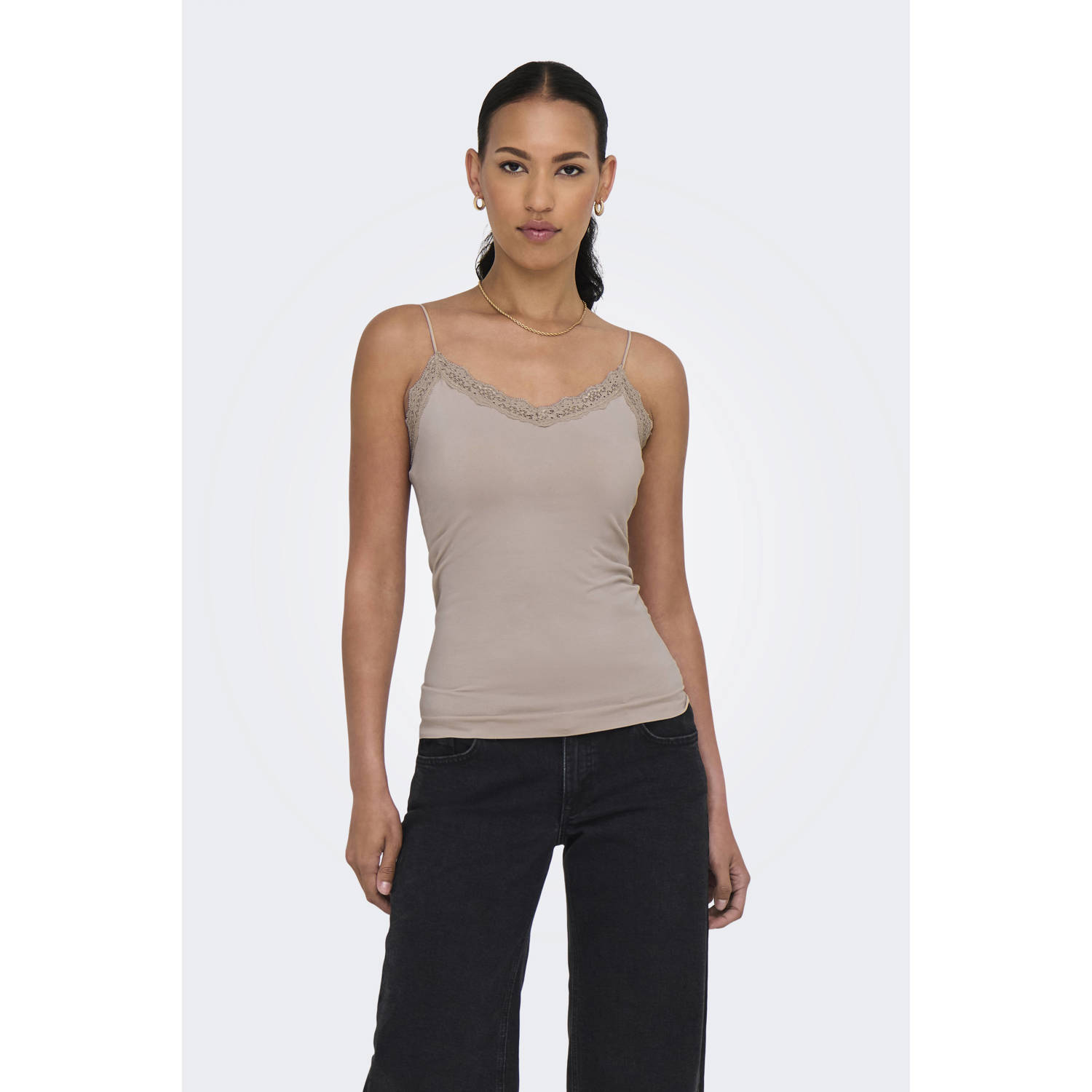 Only Top ONLVICKY LACE BASIC 2-PACK SEAMLESS TOP (set 2-delig)