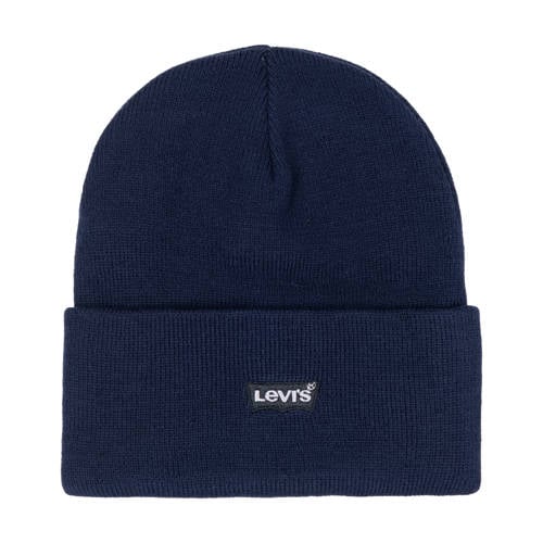 Levi's gebreide muts blauw afbeelding