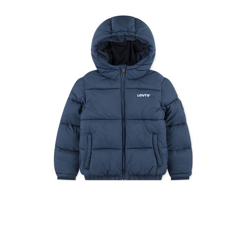 Levi's gewatteerde jas donkerblauw afbeelding