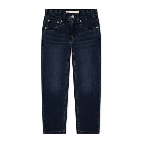 Levi's straight leg regular waist tapered jeans dark blue denim afbeelding