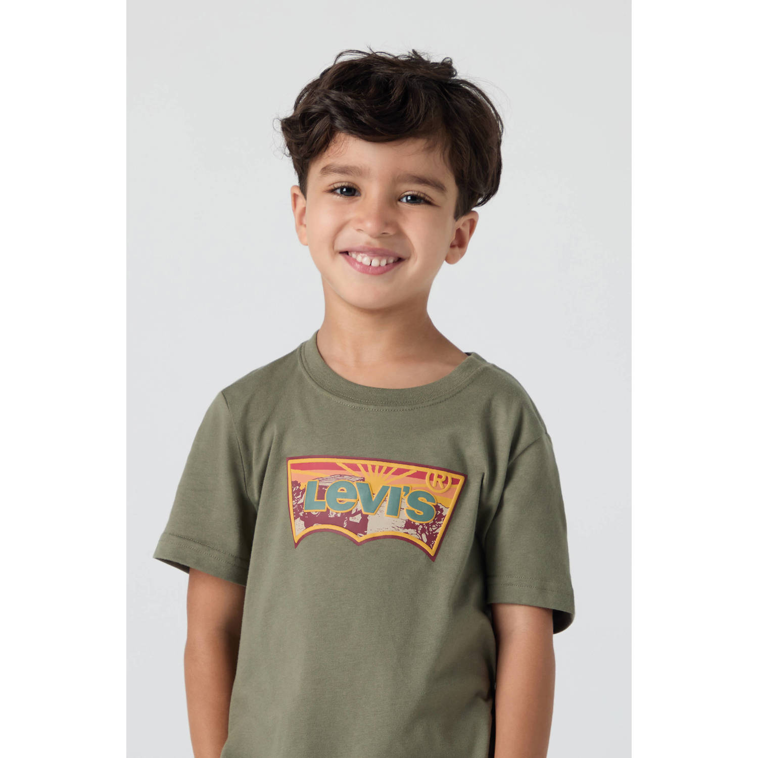 Levi's T-shirt olijfgroen