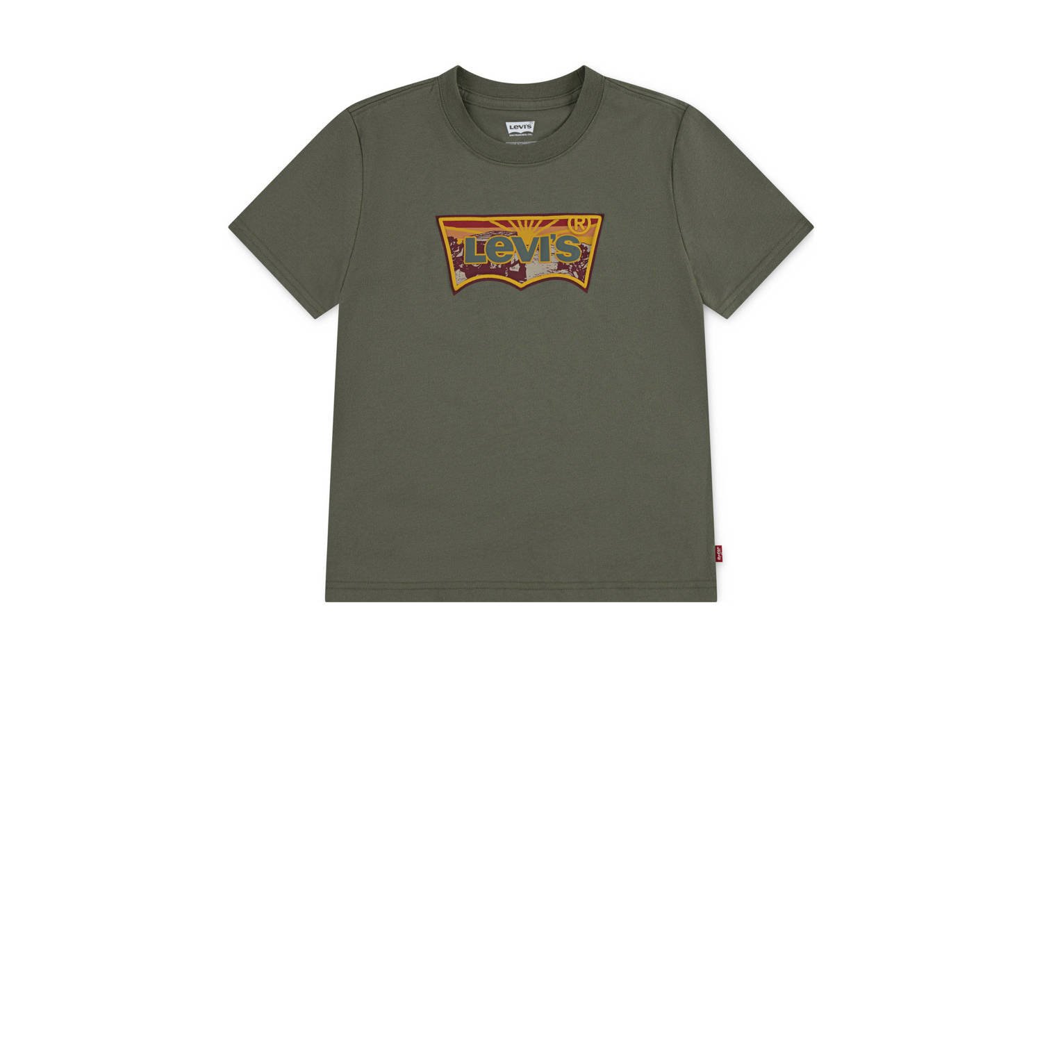 Levi's T-shirt olijfgroen