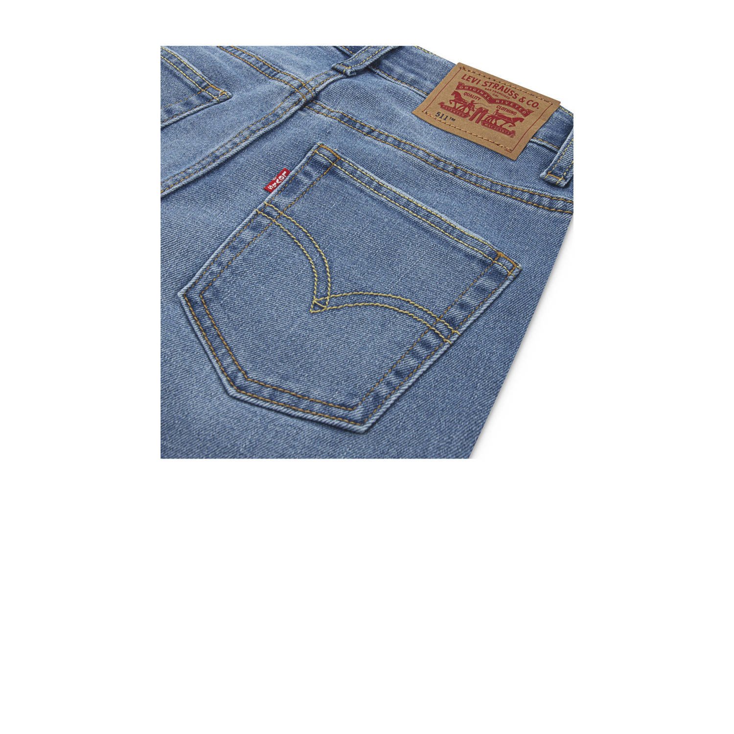 Levi's slim fit straight leg jeans medium blue denim