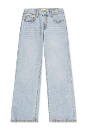 wide leg jeans light blue denim