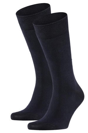 Happy sokken - donkerblauw (set van 2)