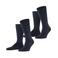 FALKE Happy sokken - donkerblauw (set van 2)