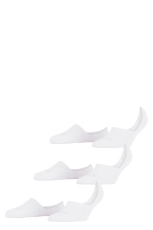 no-show sneakersokken Step High Cut Bundle - wit (set van 3)