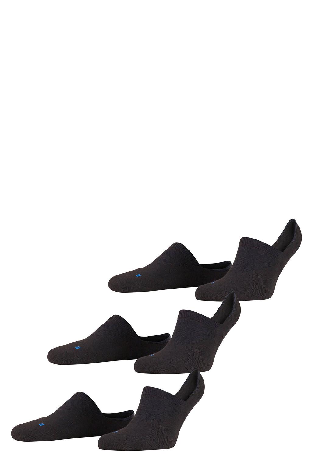 FALKE sneakersokken Cool Kick Bundle - zwart (set van 3)