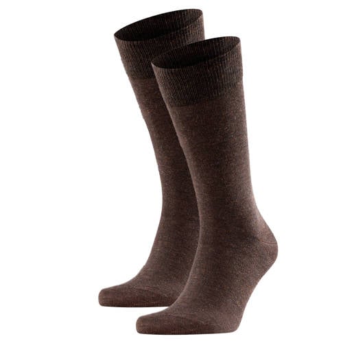 FALKE Happy sokken - set van 2 donkerbruin afbeelding