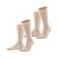 FALKE Happy sokken - beige (set van 2)