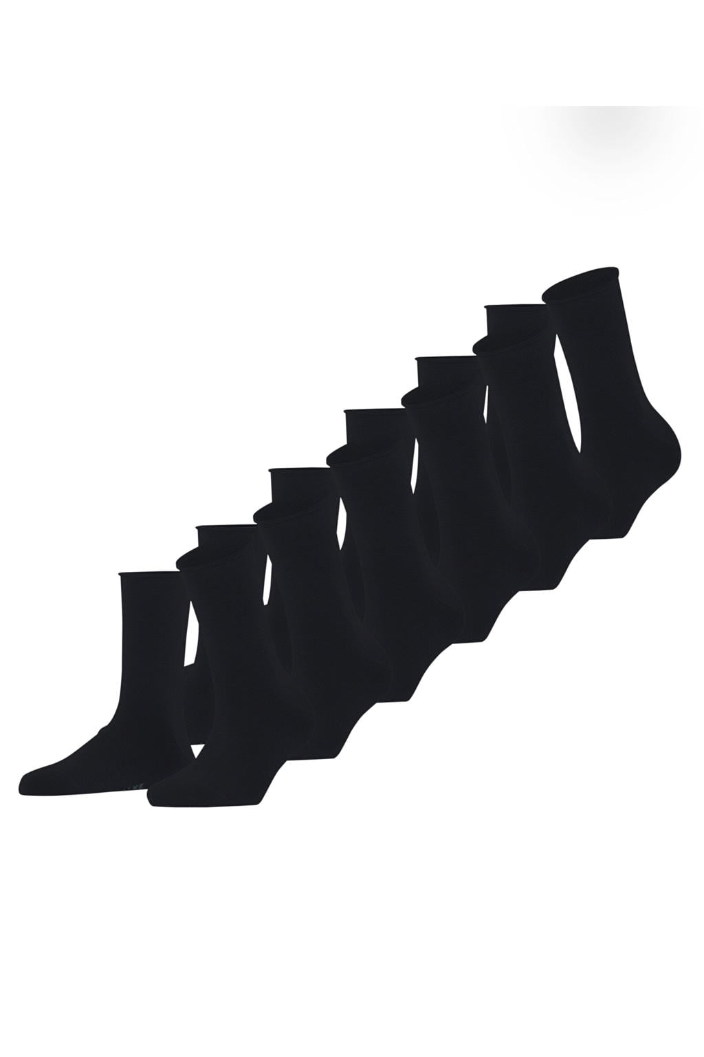 FALKE sokken Happy Bundle - zwart (set van 6)