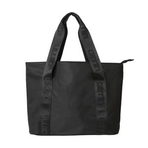 shopper met logo Tote Bag zwart