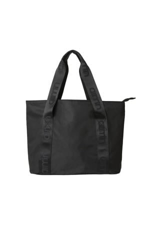 shopper met logo Tote Bag zwart