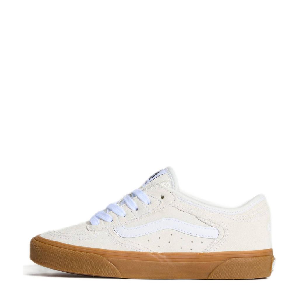 Lichtroze en witte unisex Vans Rowley Classic sneakers van suède/voering: textiel/voetbed: textiel met veters