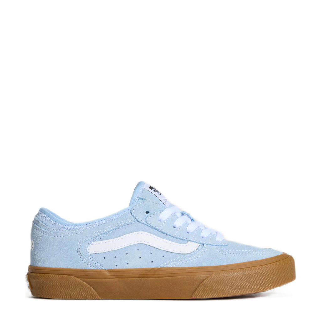 Lichtblauw en witte unisex VANS Rowley Classic sneakers van suède/voering: textiel/voetbed: textiel met veters