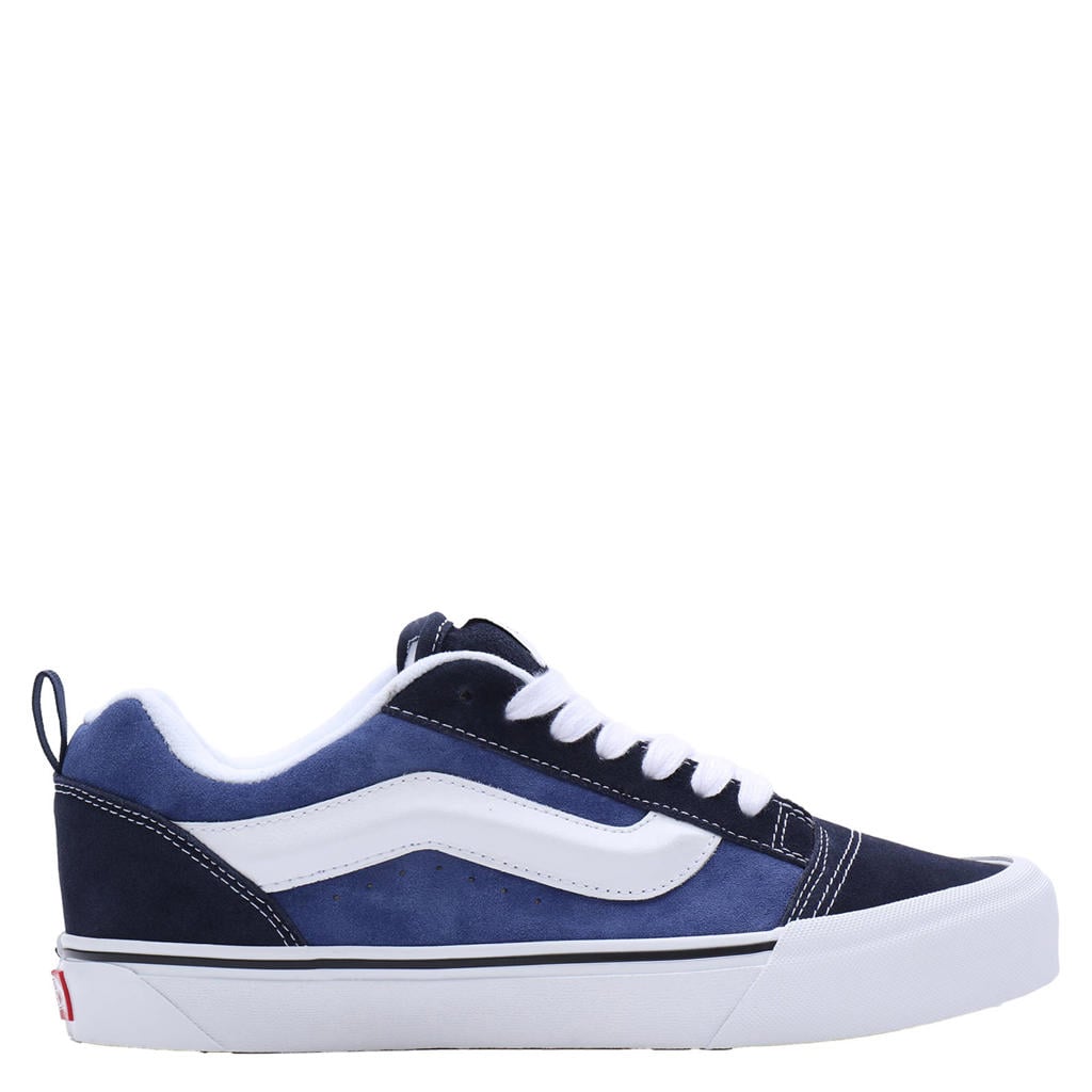 Donkerblauwe unisex VANS KNU Skool sneakers van suéde/voering: textiel/voetbed: eva met veters