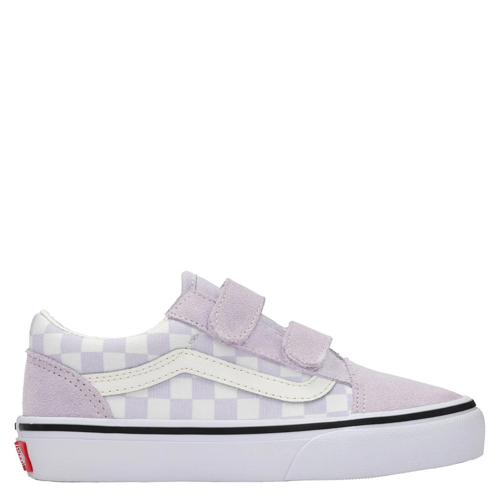 Lilakleurige jongens en meisjes VANS Old Skool sneakers van leer/synthetisch met veters