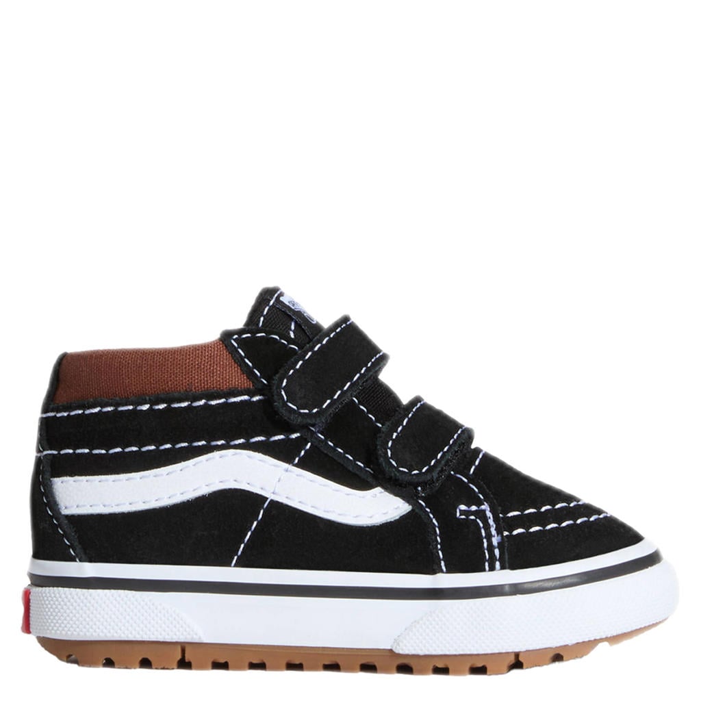 Zwart, cognac en witte jongens en meisjes VANS MTE SK8-Mid sneakers van suède/voering: textiel/voetbed: eva met veters