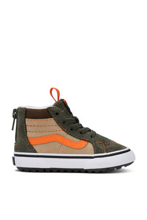 MTE SK8-Hi sneakers donkergroen/beige/oranje