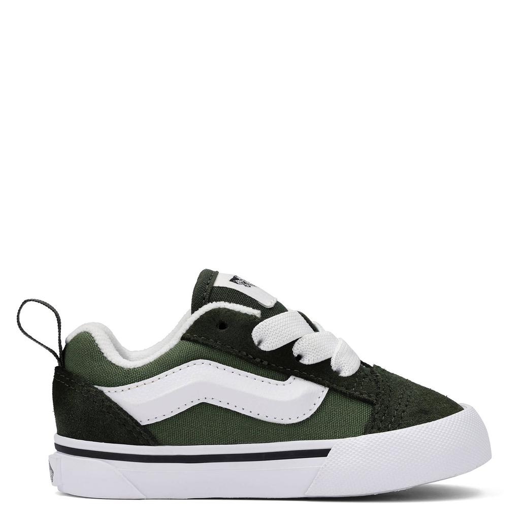 Groen en witte jongens en meisjes VANS Knu Skool sneakers van canvas-suède/voering: textiel/voetbed: eva met elastische veters
