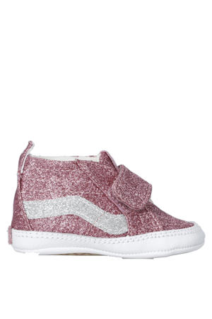 SK8-Hi Crib sneakers roze glitter