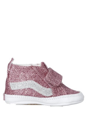 SK8-Hi Crib sneakers roze glitter