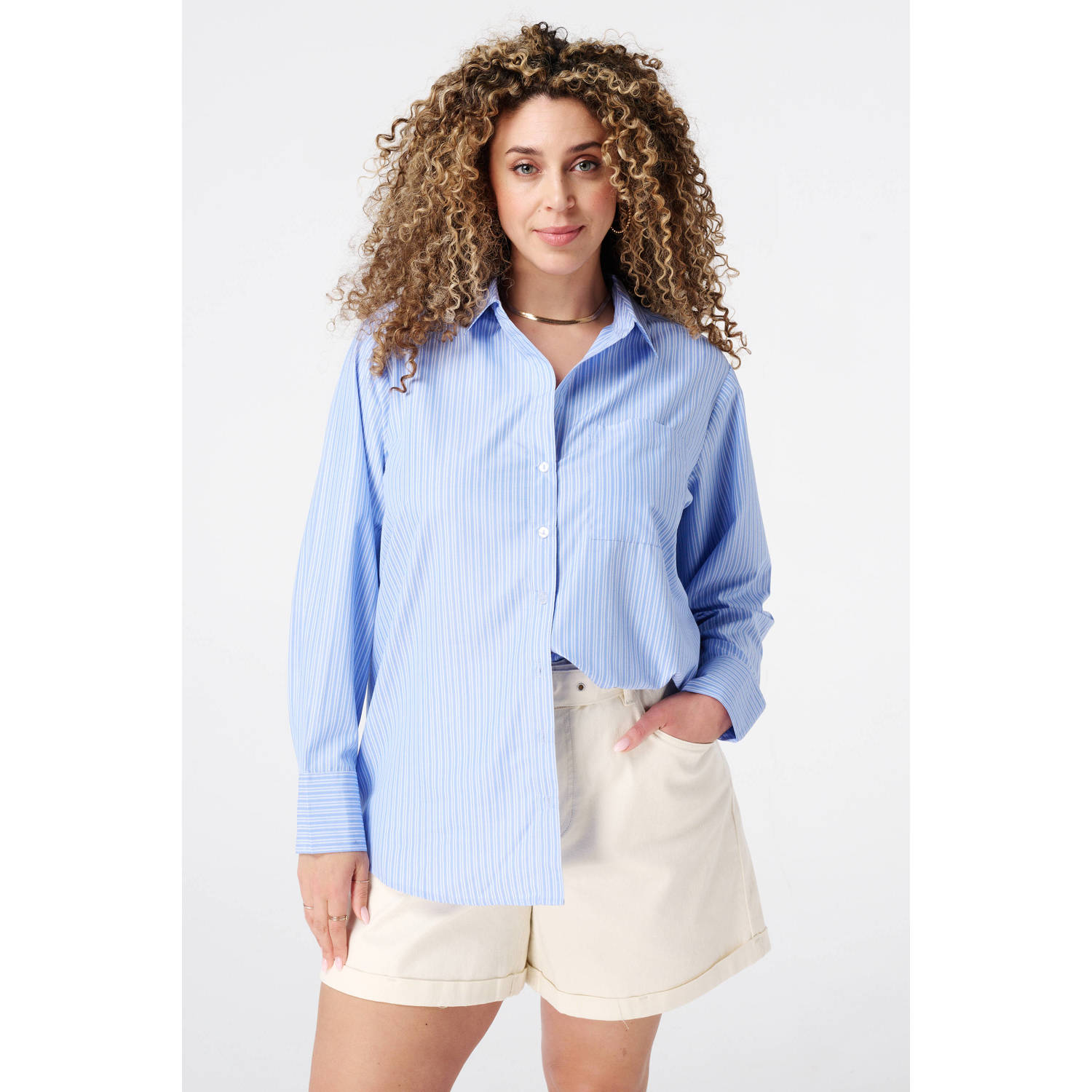 MS Mode blouse blauw