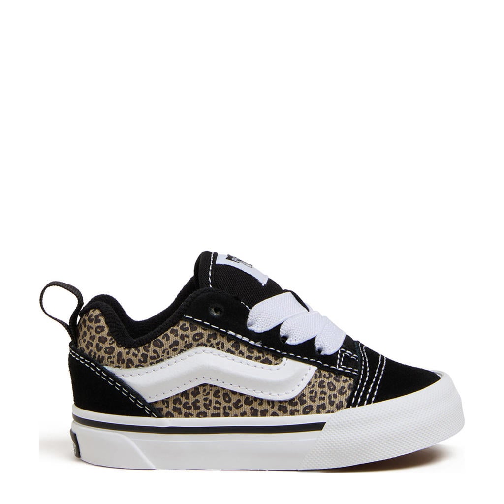 Zwart en camelkleurige jongens en meisjes Vans Knu Skool sneakers van canvas/voering: textiel/voetbed: eva met veters