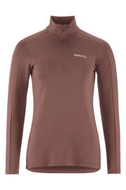thumbnail: Oudroze dames Craft skipully Core Gain van polyester met effen, lange mouwen, opstaande kraag en halve rits