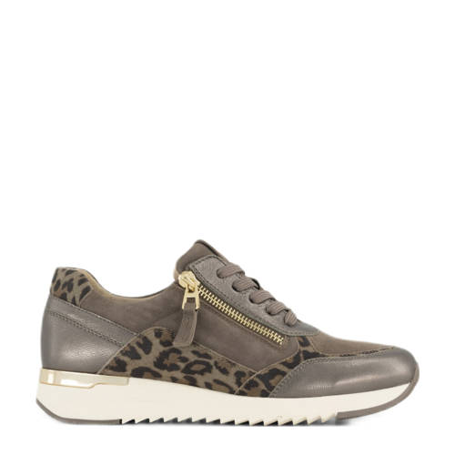 Medicus comfort leren sneakers taupe/panter afbeelding
