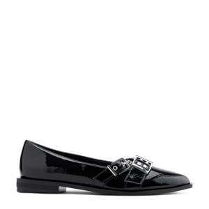 lak loafers zwart