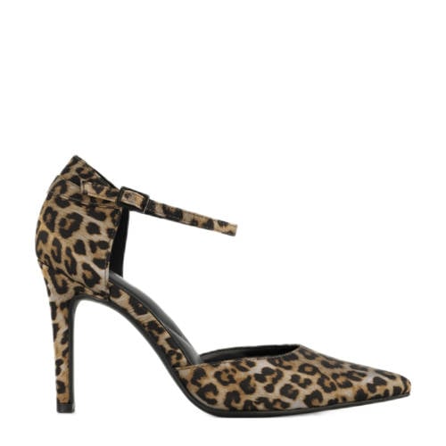 Graceland pumps met panterprint beige/zwart afbeelding