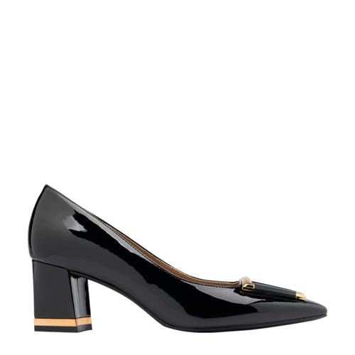 ESPRIT lak pumps zwart/goud afbeelding
