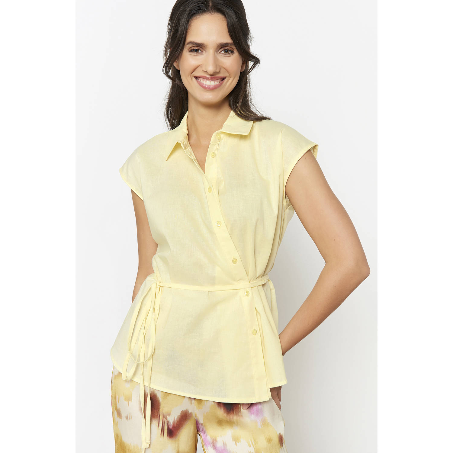 LOLALIZA blouse lichtgeel