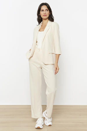 regular waist pantalon ecru