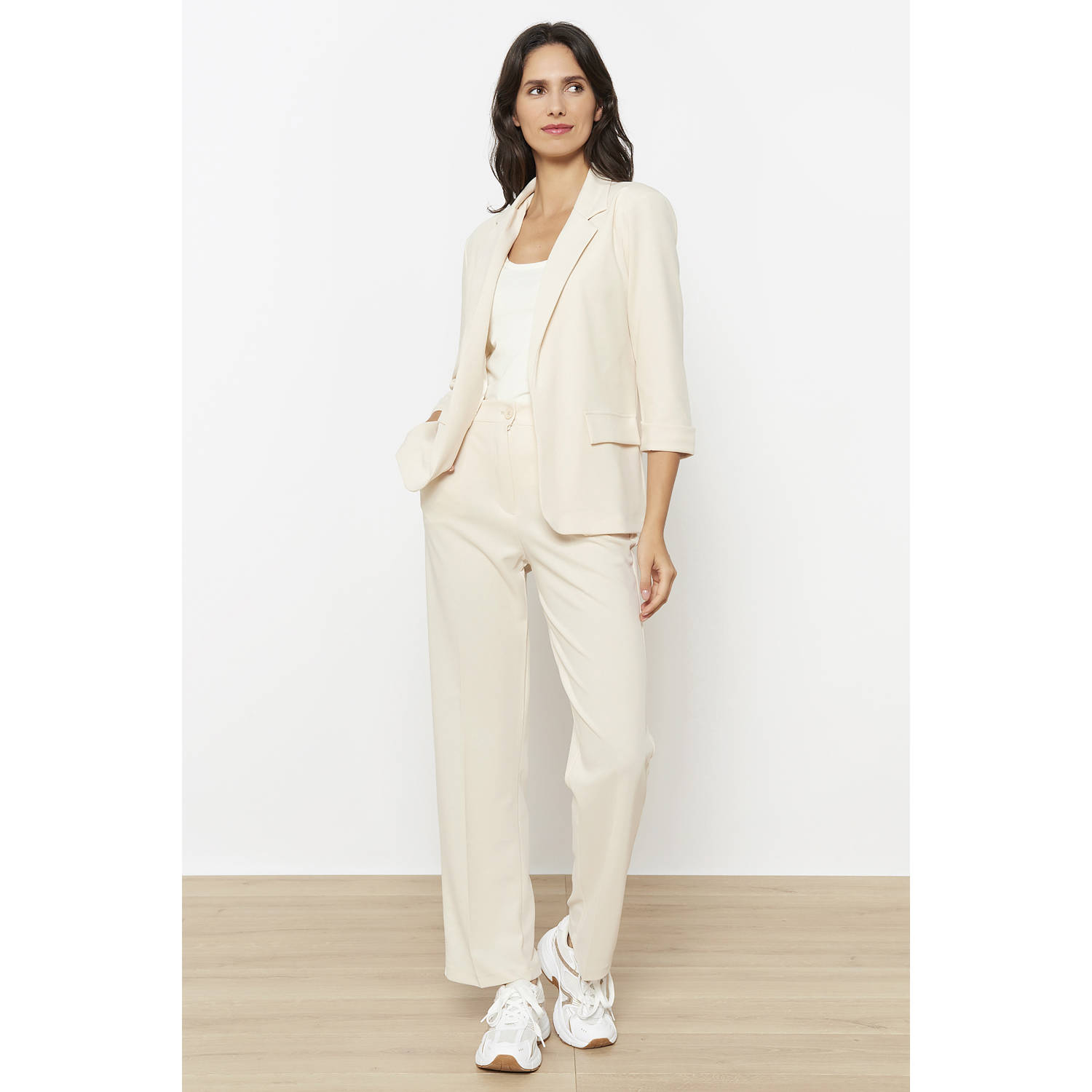 LOLALIZA regular waist pantalon ecru