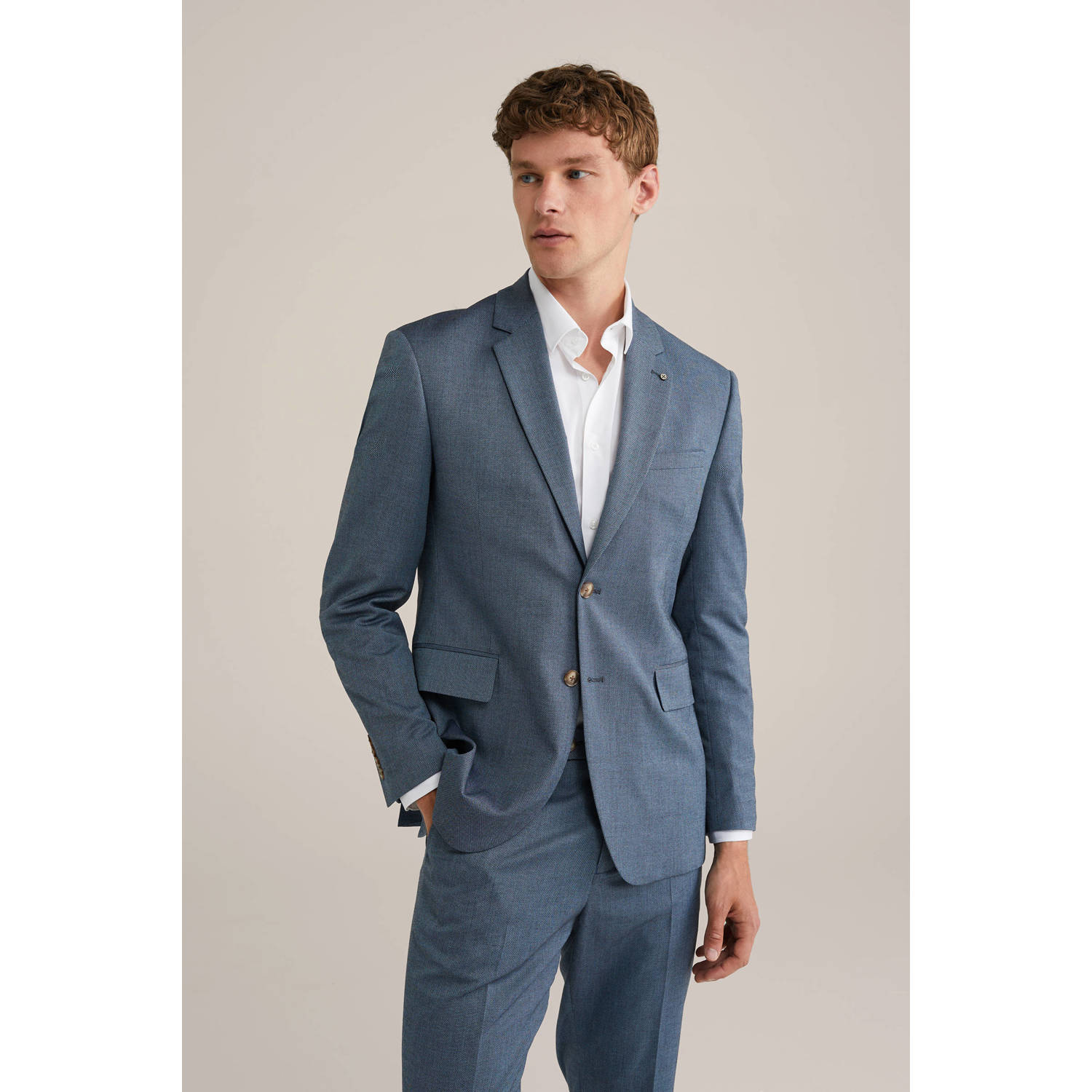 WE Fashion colbert donkerblauw
