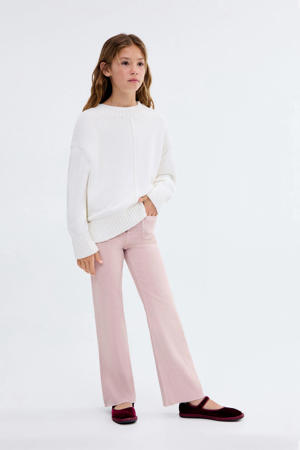 flared jeans roze