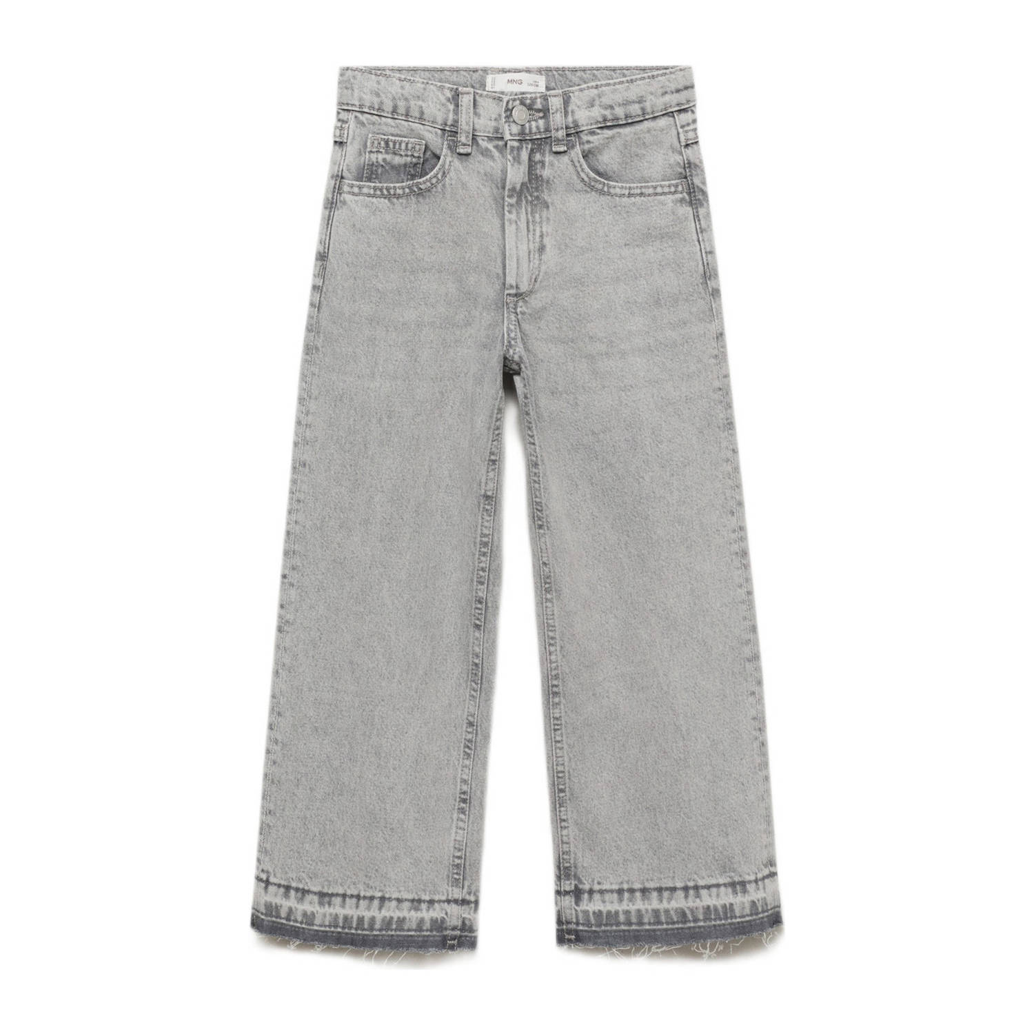 Mango Kids wide leg jeans grey denim