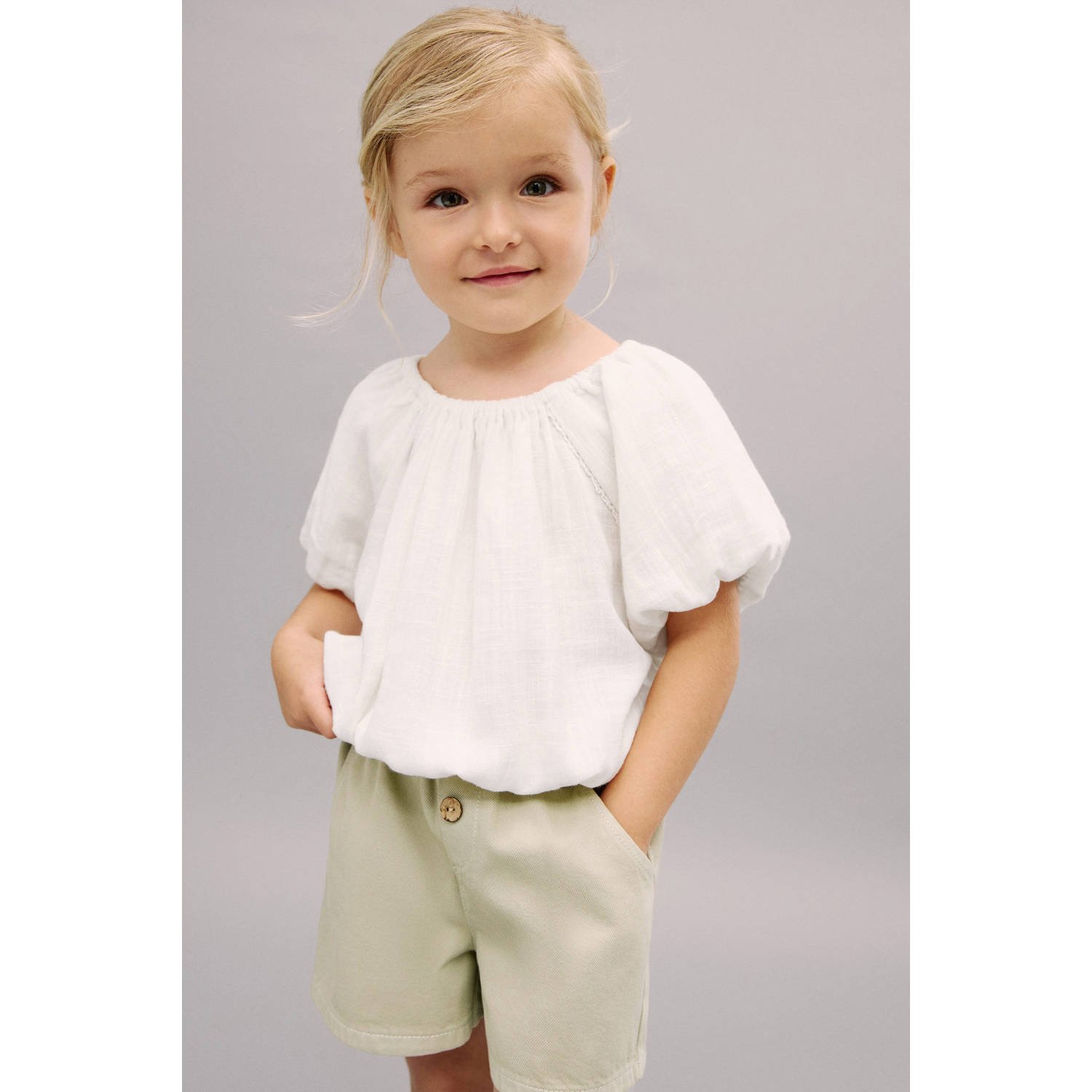 Mango Kids blousetop ecru
