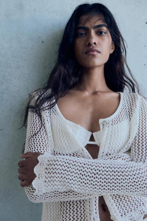 vest ecru crochet